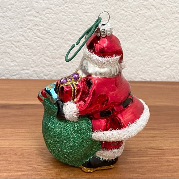 2014 CELEBRATIONS By Christopher RADKO  Mercury Glass Handblown Santa Ornament - Picture 10 of 16